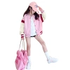 The 2022 new spring and autumn style of the girls' baseball jacket jacket from Zhongda Tong is a stylish children's autumn top for girls Item Picture